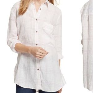 Free People no limits Plaid Linen Shirt